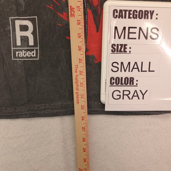 Halloween Movie Short Sleeve Casual Crew Neck Graphic T Shirt Mens Size S Gray - Picture 6 of 9